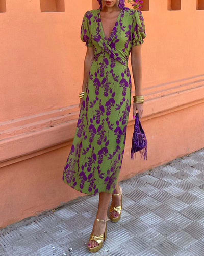 Yelira - Elegant Floral Dress