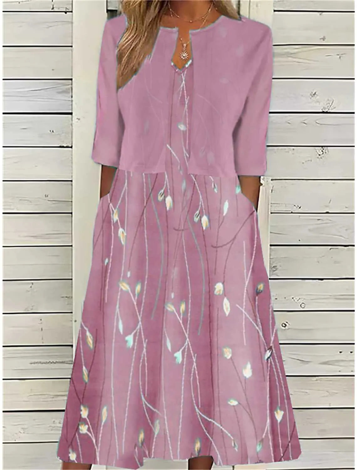 Emrisa – Elegant Floral Midi Co-Ord Set