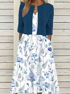 Emrisa – Elegant Floral Midi Co-Ord Set