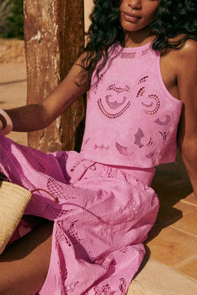 Caelis | Moise Pink Lace Set