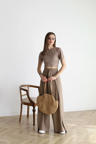 Jovana | Wide Linen Trousers