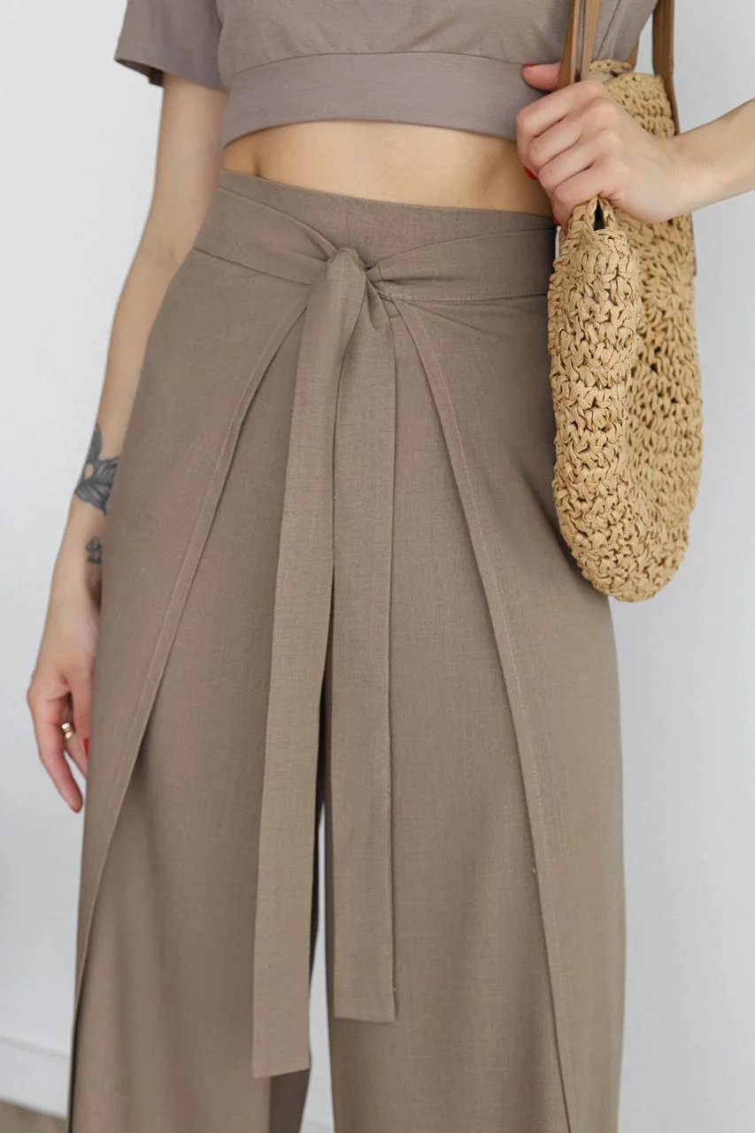 Jovana | Wide Linen Trousers