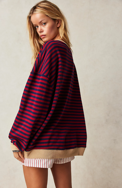 Emma – Oversized Striped Sweater