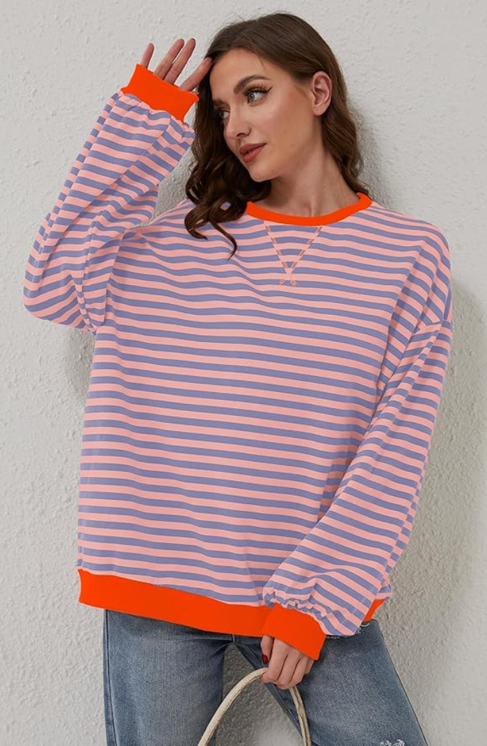 Emma – Oversized Striped Sweater
