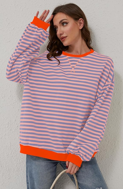 Emma – Oversized Striped Sweater