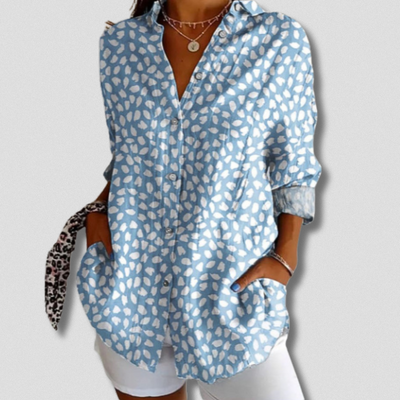 Autumn | Long Sleeve Floral Button-Down Shirt