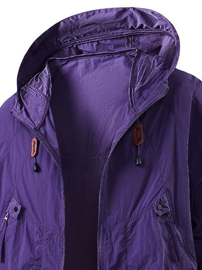 Delilah | Outdoor Waterproof Windbreaker Jacket with Adjustable Hood