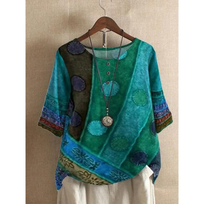 Sloane | Comfortable Colorful Top with Half Sleeves
