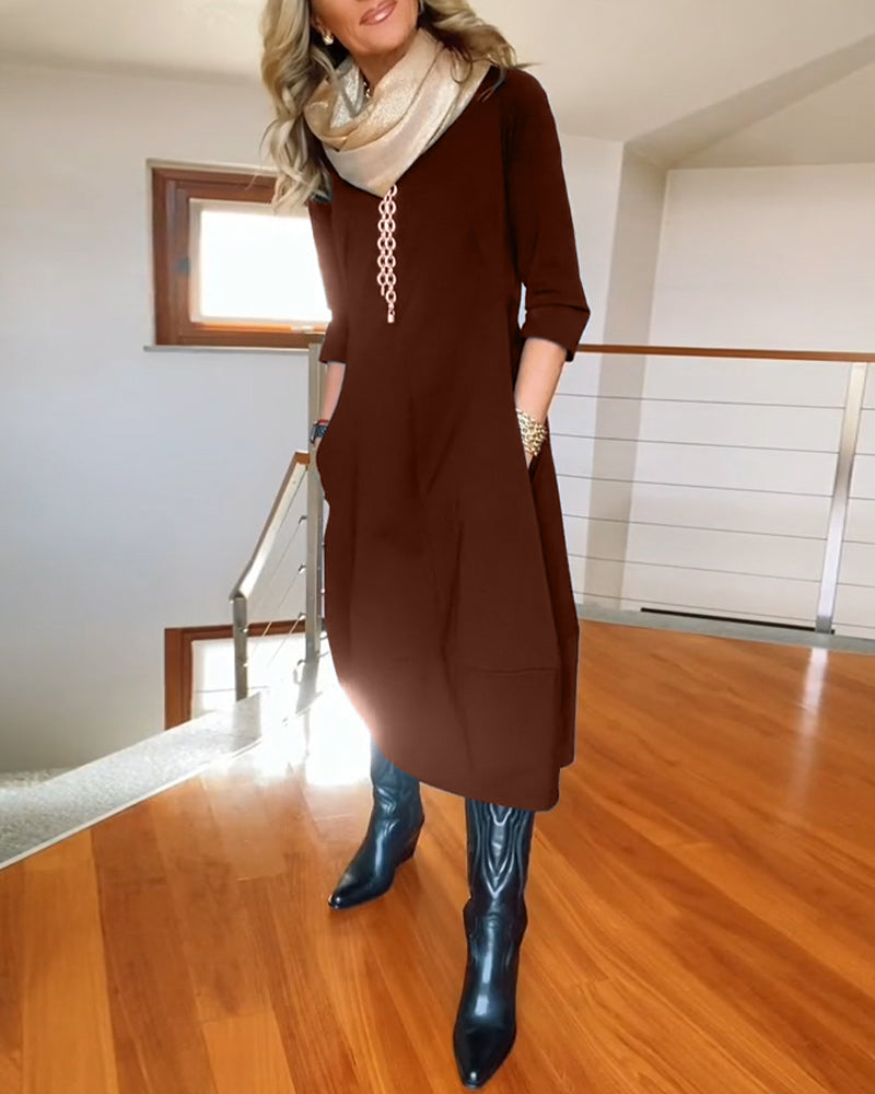 Bella | Elegant Dress with Handmade Details