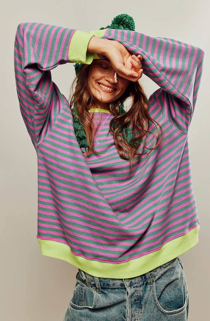 Emma – Oversized Striped Sweater