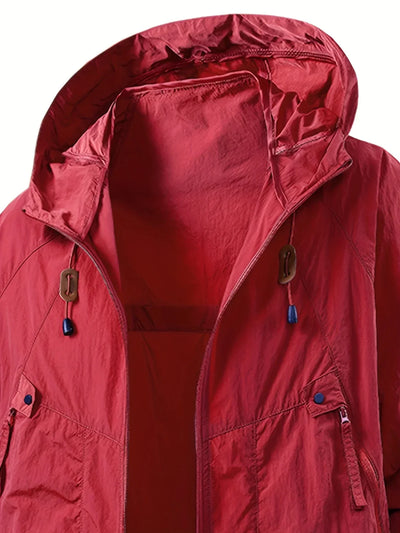 Delilah | Outdoor Waterproof Windbreaker Jacket with Adjustable Hood