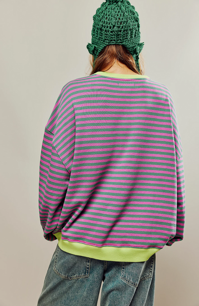 Emma – Oversized Striped Sweater