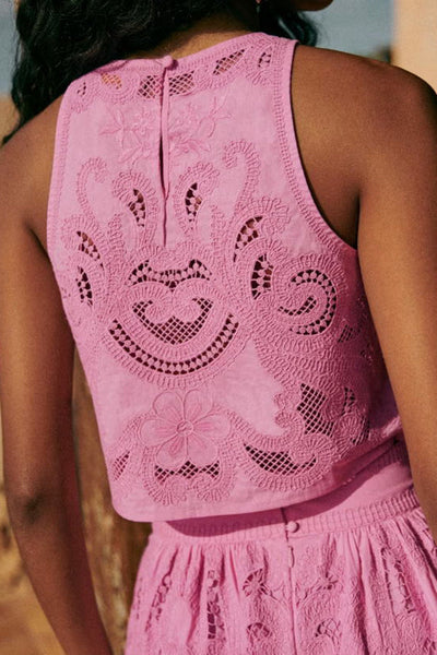 Caelis | Moise Pink Lace Set