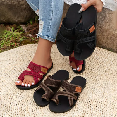 Ellie | Perforated Mesh Sandals