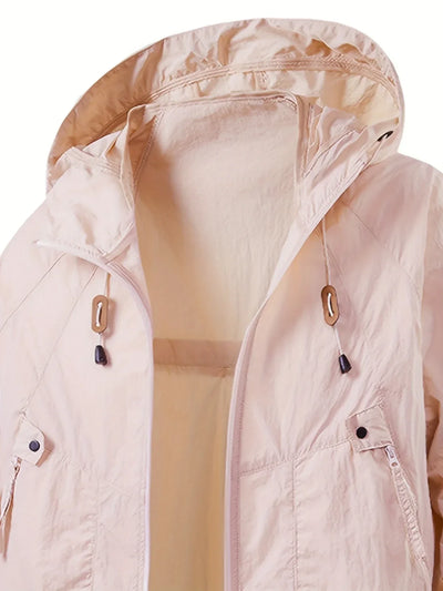 Delilah | Outdoor Waterproof Windbreaker Jacket with Adjustable Hood
