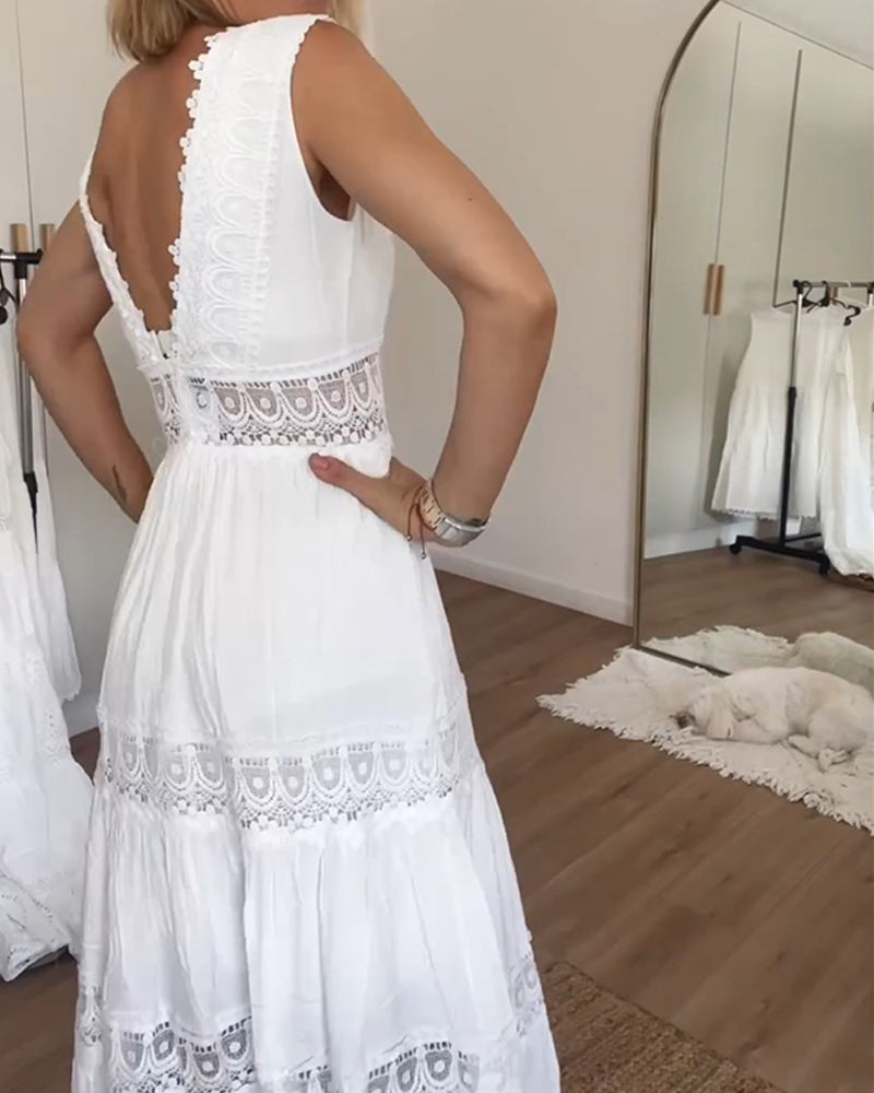 Amelith - White Lace Dress SALE