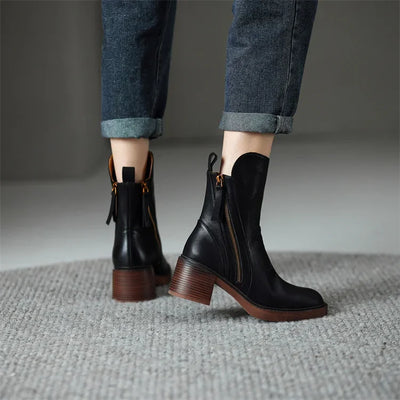 Alice | Leather Ankle Boots