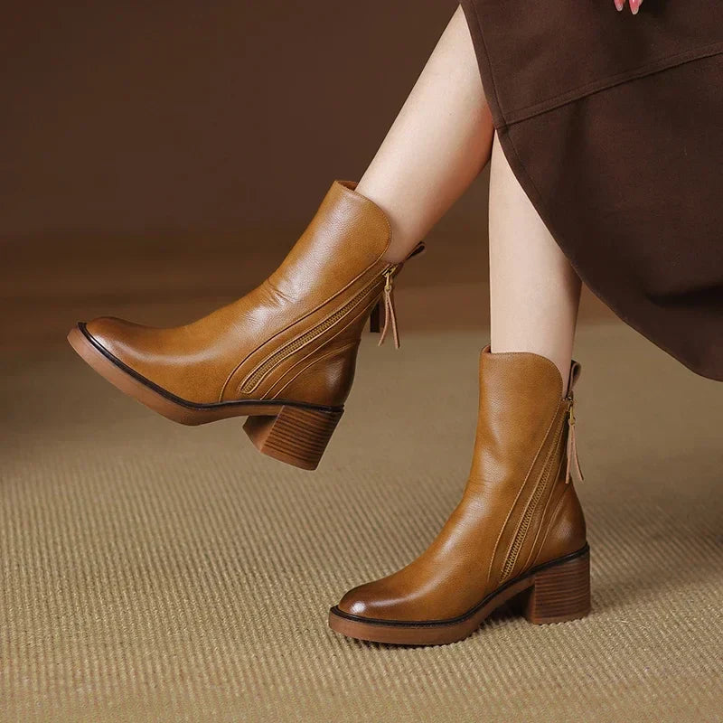 Alice | Leather Ankle Boots