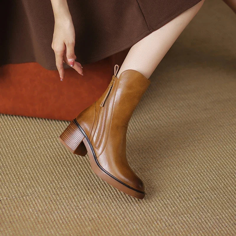 Alice | Leather Ankle Boots