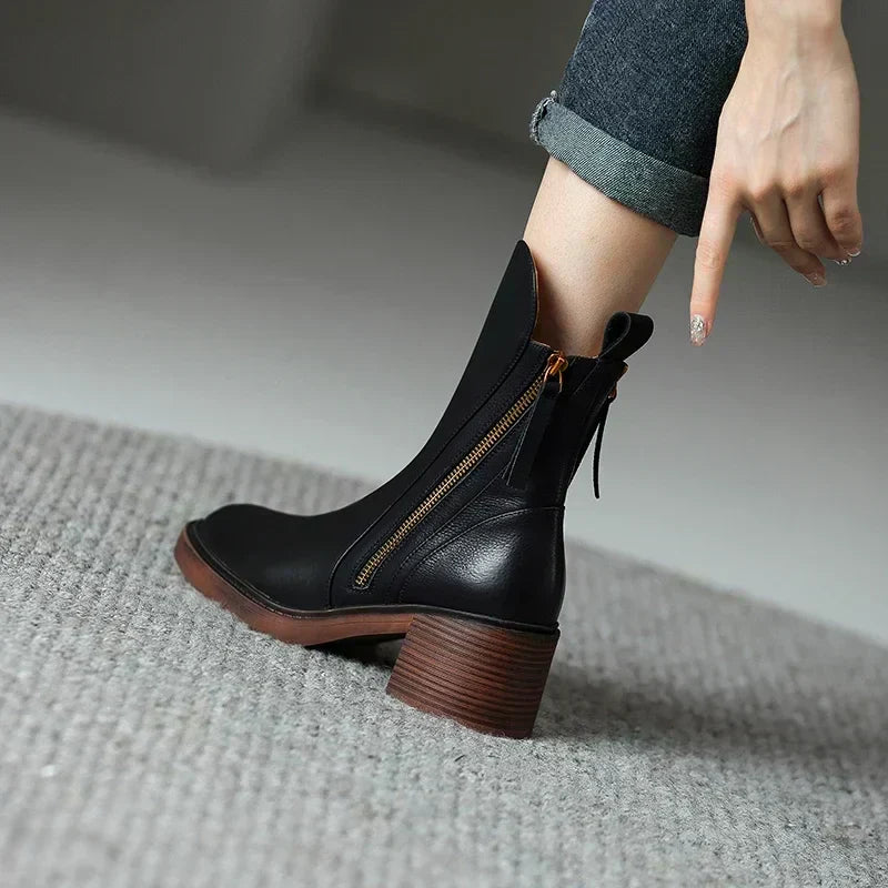 Alice | Leather Ankle Boots