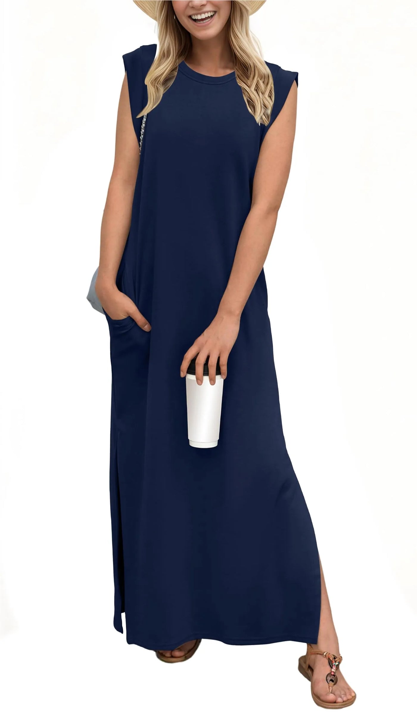 Piper | Relaxed Fit Split Maxi Dress