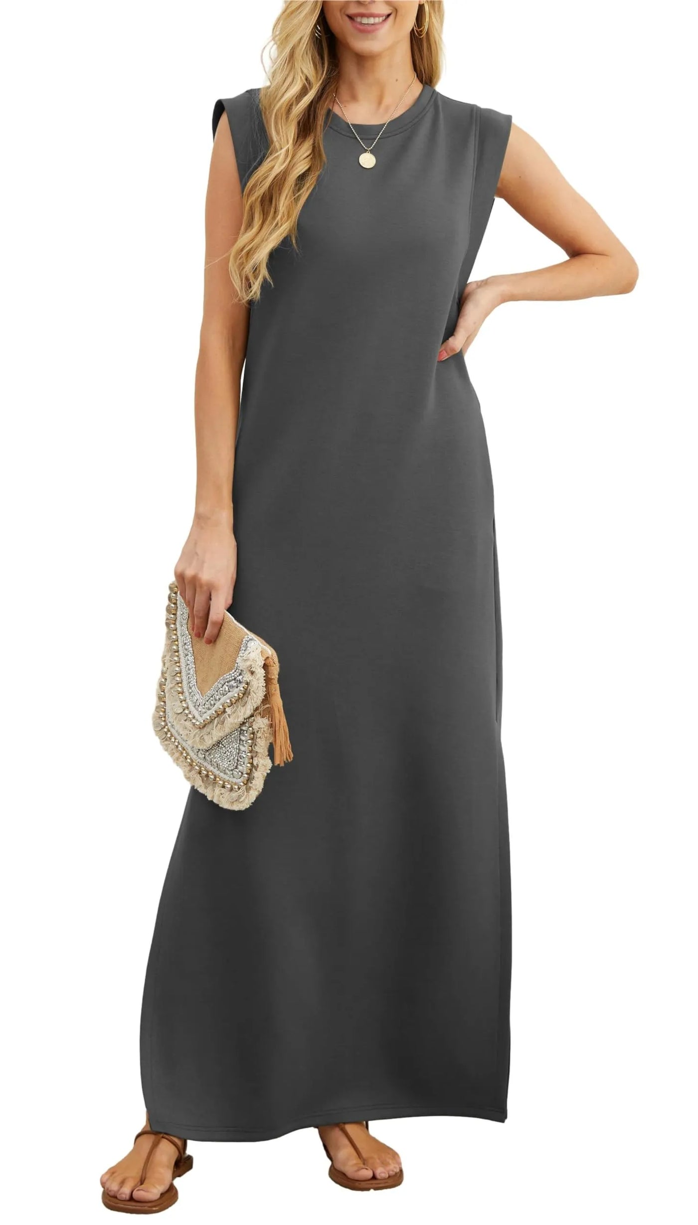Piper | Relaxed Fit Split Maxi Dress