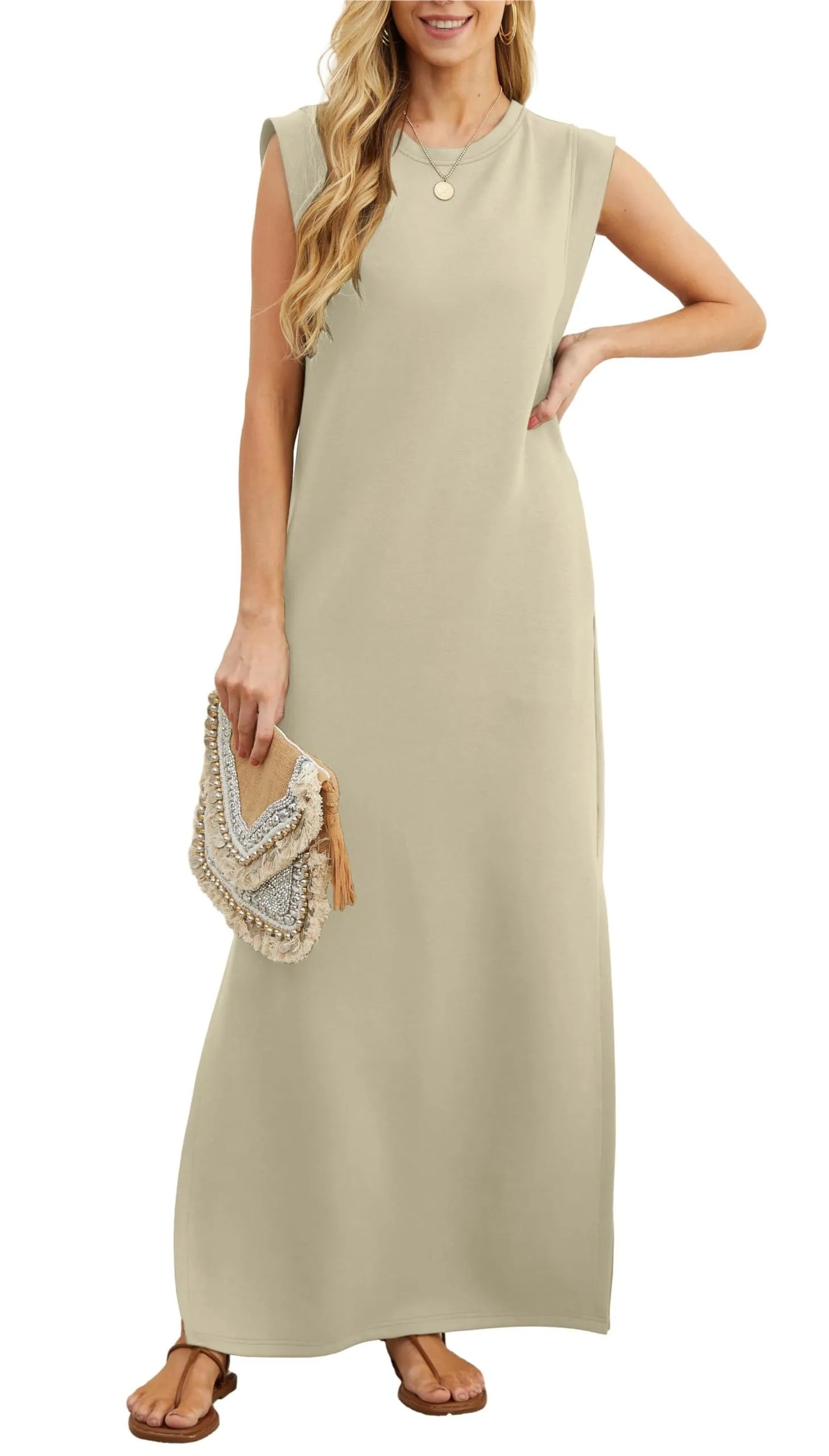 Piper | Relaxed Fit Split Maxi Dress