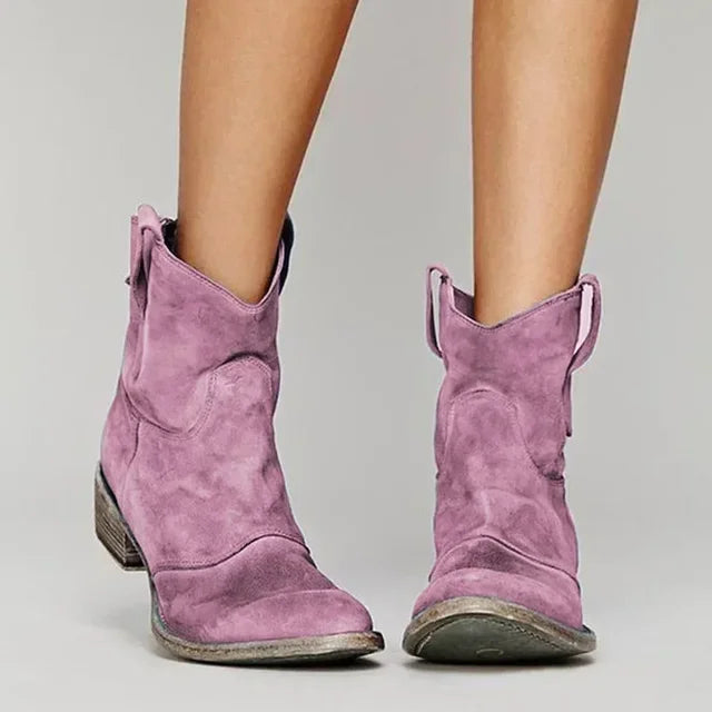 Violet | Vintage Western Ankle Boots
