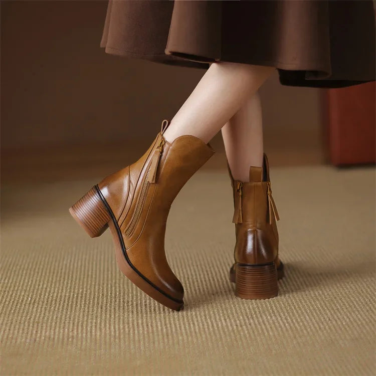 Alice | Leather Ankle Boots