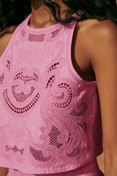 Caelis | Moise Pink Lace Set