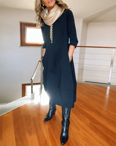 Bella | Elegant Dress with Handmade Details