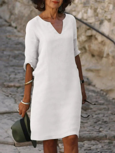 Fiora – Elegant Dress with V-Neck