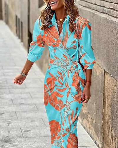 Layla | Printed Mid-Length Dress